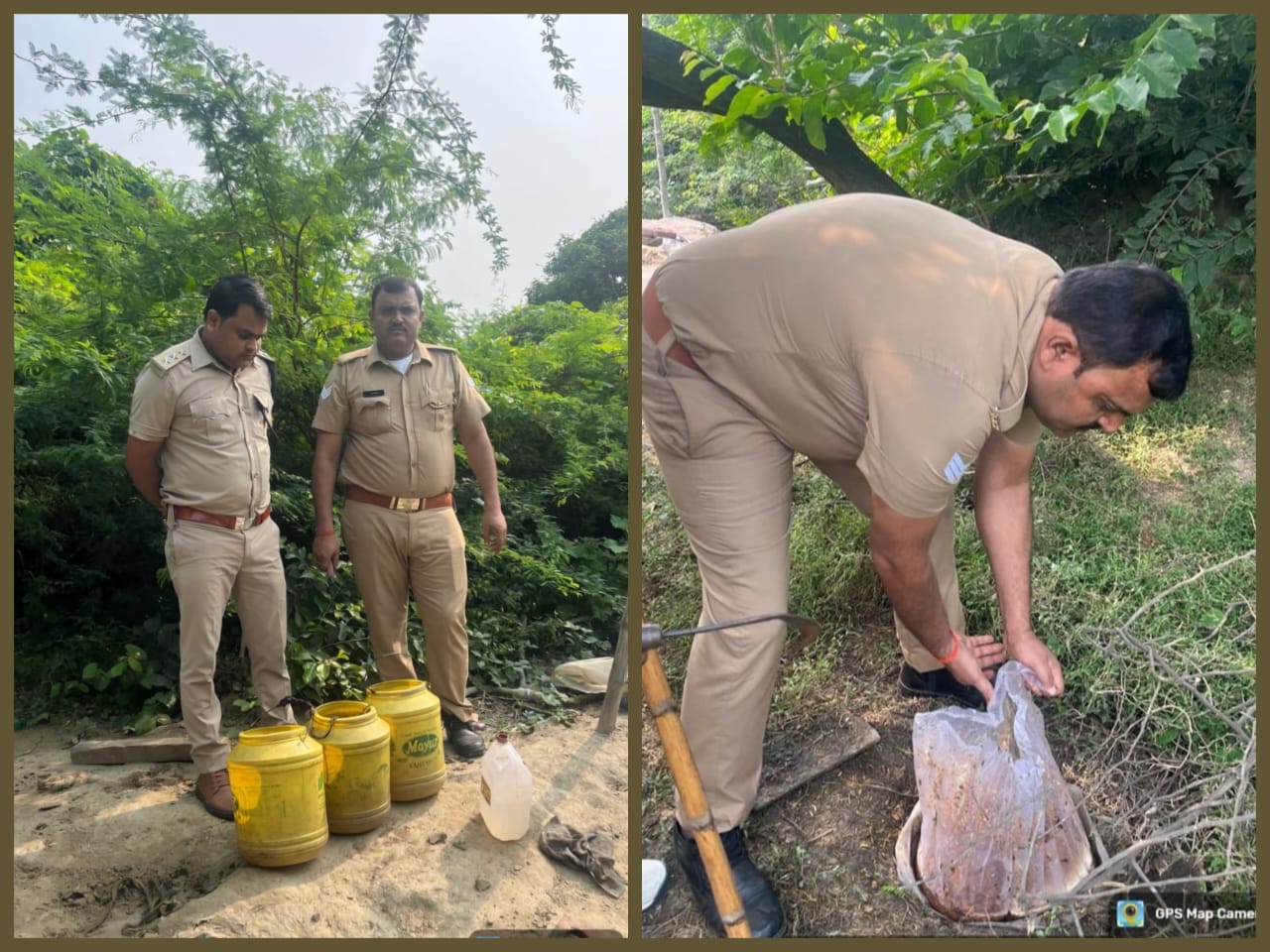 रायबरेली में आबकारी विभाग की बड़ी कार्रवाई: 50 लीटर कच्ची शराब बरामद, 300 किलो महुआ लहन नष्ट