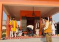 बृजमनगंज थाना परिसर में सुंदरकांड और भंडारे का आयोजन