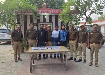 रायबरेली में रंगदारी मांगने वाले तीन आरोपी गिरफ्तार, रिवॉल्वर और स्कॉर्पियो बरामद