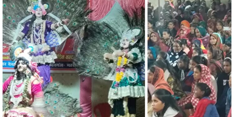 देवगढ़वा मंदिर में शनिदेव की भव्य मूर्ति स्थापना, संगीतमय झांकी ने मोहा मन