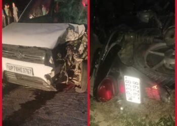 रायबरेली–कानपुर हाईवे पर भीषण हादसा: कार से टकराकर बाइक सवार की मौत