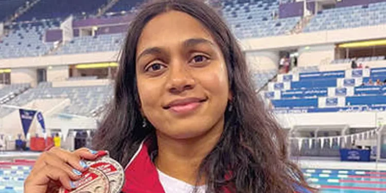 ऋत्विका ने दुबई में स्पीडो इनविटेशनल में रजत और कांस्य पदक जीता