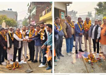 सरोजनीनगर में पार्षद रामनरेश रावत ने किया सीसी रोड और नाले का शिलान्यास, 75 लाख से अधिक की परियोजना शुरू