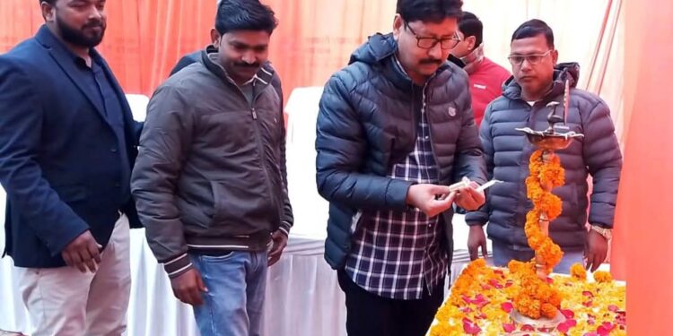 बृजमनगंज में किसान प्रशिक्षण मेला, राकेश जायसवाल बोले-किसान की उन्नति से बनेगा विकसित राष्ट्र