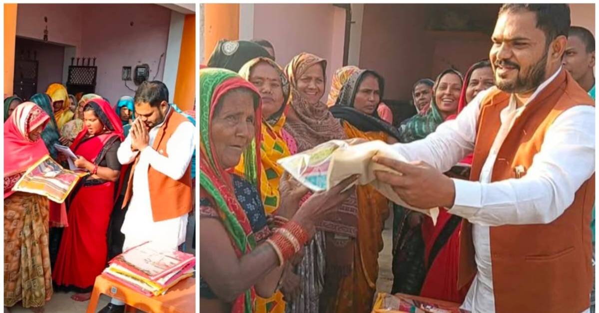 जन्मदिन पर समाजसेवी संजीव मिश्रा का सेवा संकल्प: 110 गरीब परिवारों को शॉल वितरित