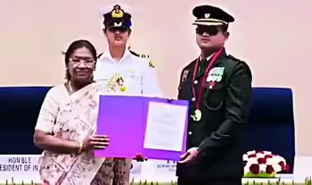 सक्रिय सेवा में देश के पहले नेत्रहीन सेना अधिकारी को मिला राष्ट्रीय पुरस्कार