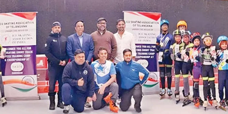 शॉर्ट ट्रैक आइस स्केटिंग ओपन: तेलंगाना स्केटर्स का शानदार प्रदर्शन, 21 पोडियम फिनिश से बढ़ाया राज्य का मान