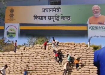 जनकपुर धान केंद्र में संकट: स्टोरेज फुल, बारिश और ऊपर से गुजरती बिजली लाइनें बनी खतरा