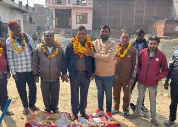 सरोजनीनगर में विकास की रफ्तार: 31 लाख से तीन सड़कों व नालियों का शिलान्यास