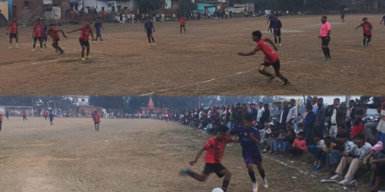 फुलमनहा में राज्य स्तरीय फुटबॉल टूर्नामेंट का आगाज़, महराजगंज और फुलमनहा ने दर्ज की जीत