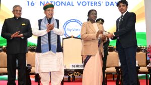 मतदान लोकतंत्र में विश्वास का प्रतीक है: राष्ट्रपति द्रौपदी मुर्मू