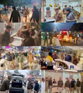रायबरेली एसपी ने गणतंत्र दिवस की पूर्व संध्या पर किया सघन चेकिंग एवं पैदल गश्त
