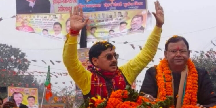 फरेंदा में भाजपा प्रदेश अध्यक्ष पंकज चौधरी का पहला दौरा, हुआ ऐतिहासिक स्वागत