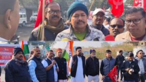 छत्तीसगढ़ में चार श्रम कानूनों के विरोध में राष्ट्रव्यापी औद्योगिक हड़ताल जारी