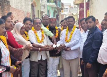 35 साल बाद बदलेगी हरिओम नगर की तस्वीर: 220 मीटर सड़क-नाली निर्माण का शिलान्यास