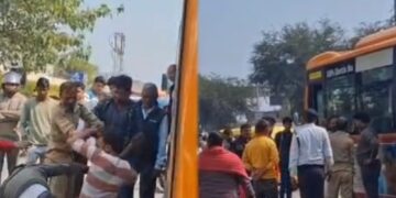 ट्रैफिक पुलिस के सामने हमला? शहीद पथ कांड का वीडियो वायरल