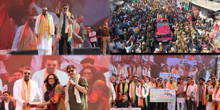 लखनऊ में संजय दत्त और डॉ. राजेश्वर सिंह का रोड शो, 20 हजार लोगों के बीच ‘नेट ज़ीरो सरोजनीनगर’ अभियान लॉन्च