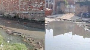 लखनऊ के अमौसी गांव में डेढ़ साल से जलभराव, डेंगू-मलेरिया का खतरा बढ़ा