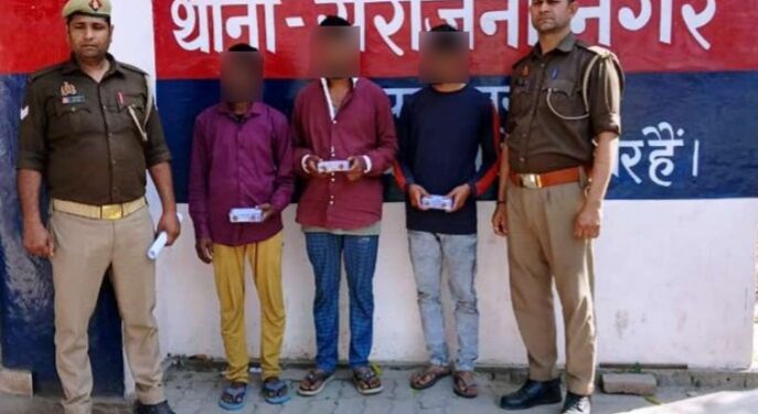 लखनऊ में चोरी का खुलासा: सरोजनीनगर पुलिस ने तीन शातिर नकबजन दबोचे