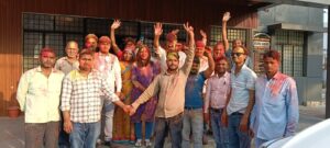 बृजमनगंज नगर पंचायत में होली मिलन समारोह, गुलाल और भाईचारे के रंग में रंगा कार्यालय