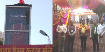 सरोजनीनगर के सत्यम शिवम सुंदरम मंदिर में श्रद्धालुओं की भीड़, 27 फरवरी को मनाया गया स्थापना दिवस