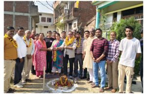 अवध विहार में 20 लाख से बनेगी नई सड़क और नाली, शिलान्यास के बाद कॉलोनीवासियों में खुशी की लहर