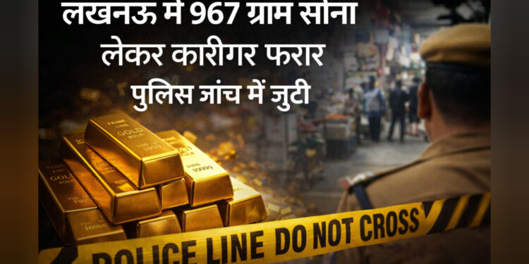 लखनऊ में 967 ग्राम सोना लेकर कारीगर लापता, चौक थाने में मुकदमा दर्ज