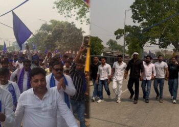 बृजमनगंज में धूमधाम से मनाई गई डॉ. भीमराव आंबेडकर जयंती, भीम आर्मी ने निकाली विशाल रैली