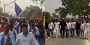 बृजमनगंज में धूमधाम से मनाई गई डॉ. भीमराव आंबेडकर जयंती, भीम आर्मी ने निकाली विशाल रैली