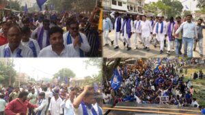 बृजमनगंज में धूमधाम से मनाई गई डॉ. भीमराव आंबेडकर जयंती, भीम आर्मी ने निकाली विशाल रैली