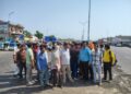 दरोगा खेड़ा हाईवे कट बंद होने पर विरोध, लोगों ने उठाए सुरक्षा के सवाल