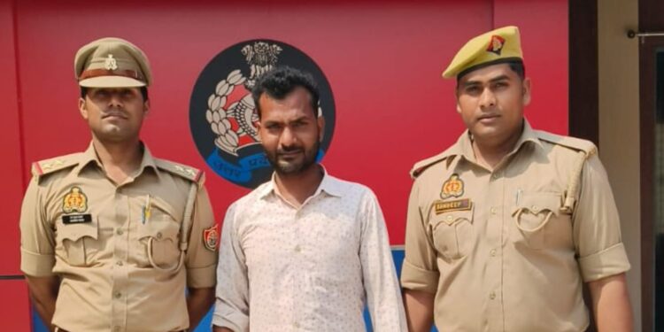 बृजमनगंज पुलिस ने 10 हजार का इनामी गैंगस्टर किया गिरफ्तार