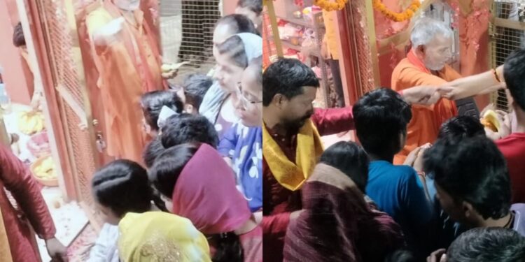 हनुमान जयंती पर संकट मोचन धाम में उमड़ा जनसैलाब, भव्य आरती और केक कटिंग बना आकर्षण