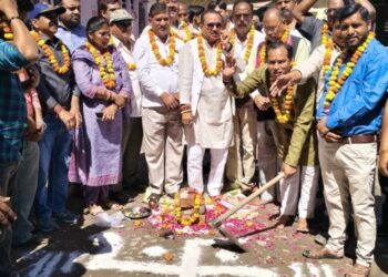 बदाली खेड़ा में नई सड़क का काम शुरू, 700 मीटर सीसी रोड बनेगी