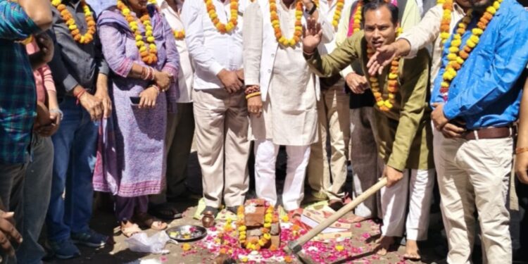 बदाली खेड़ा में नई सड़क का काम शुरू, 700 मीटर सीसी रोड बनेगी