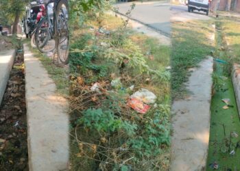 रायबरेली के हरीपुर मिर्दहा में वर्षों से जाम पड़ी नाली, स्वच्छ भारत मिशन पर उठे सवाल