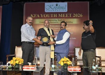 दिल्ली में युवा सम्मान समारोह 2026 में समाजसेवी राजेंद्र यादव सम्मानित