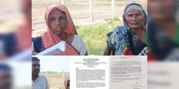 मोहनलालगंज में जमीन कब्जाने के आरोप, तहसीलदार और लेखपाल पर उठे सवाल